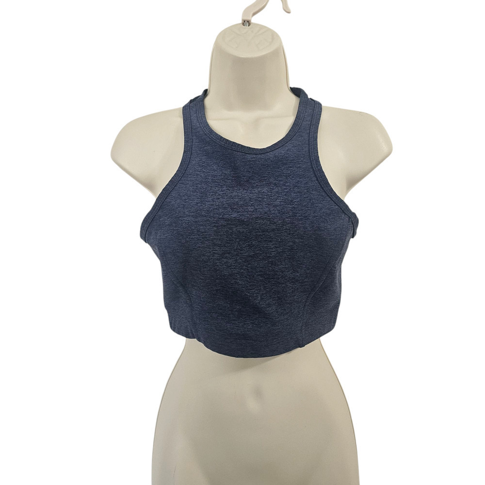 OUTDOOR VOICES Athena Crop Top in Blue Size S